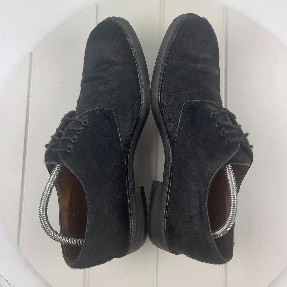 FIERAMOSCA & CO Oxfords Mens Size 11.5 M Black Pony Horse Hair Dress Shoes